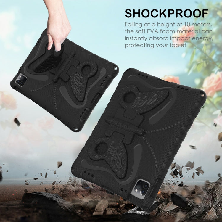 For iPad Pro 11 2024 Butterfly Bracket EVA Shockproof Tablet Case(Black) - free shipping - PMC TechLife - Order now!