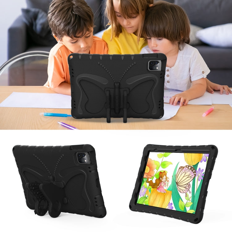 For iPad Pro 11 2024 Butterfly Bracket EVA Shockproof Tablet Case(Black) - free shipping - PMC TechLife - Order now!