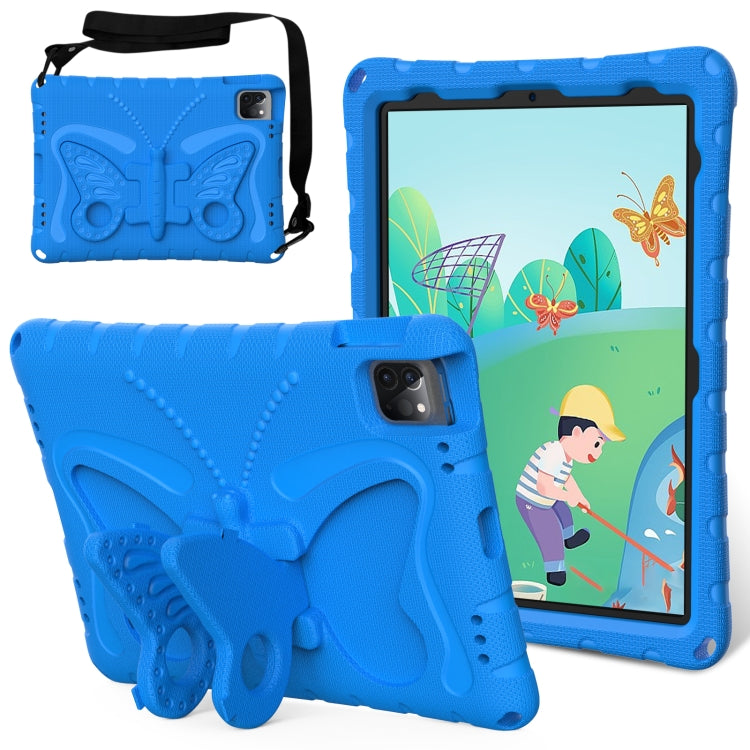 For iPad Pro 11 2024 Butterfly Bracket EVA Shockproof Tablet Case(Blue) - iPad Pro 11 2024 Cases by PMC TechLife | Online Shopping South Africa | PMC TechLife | Buy Now Pay Later Mobicred