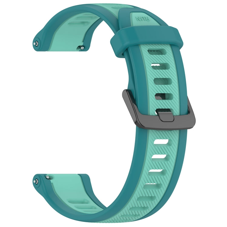 For Amazfit GTS 20mm Two-Color Textured Silicone Watch Band(Water Duck) - Watch Bands by PMC TechLife | Online Shopping South Africa | PMC TechLife