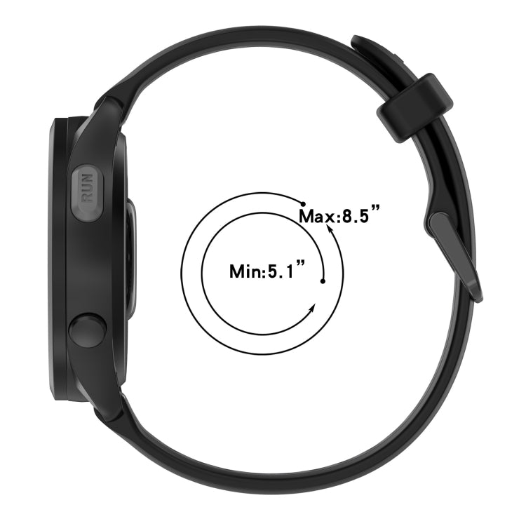 For Garmin Forerunner 255S Music 18mm Two Color Textured Silicone Watch Band(Orange+Black) - Watch Bands by PMC TechLife | Online Shopping South Africa | PMC TechLife