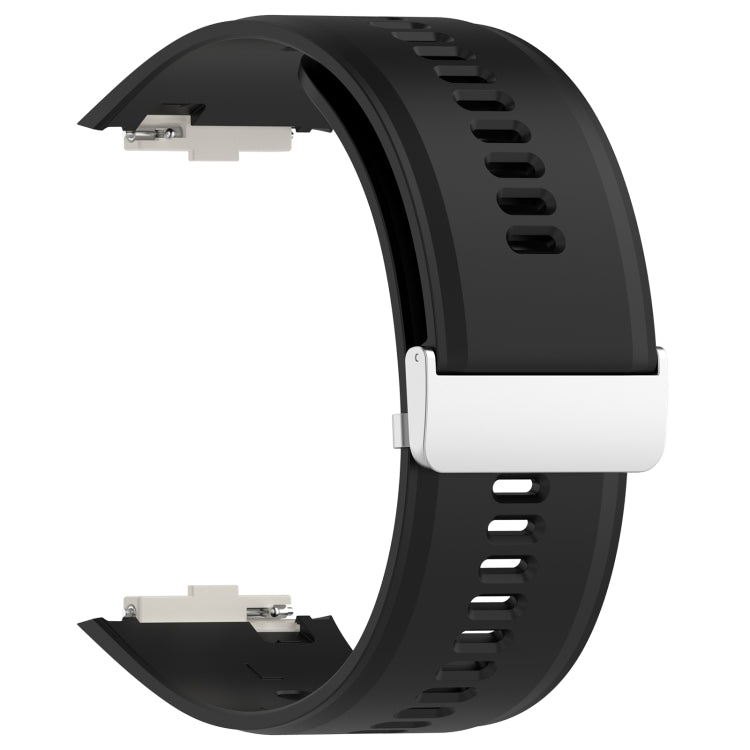 For Xiaomi Watch H1 Blood Pressure Watch Silicone Watch Band(Black) - Watch Bands by PMC TechLife | Online Shopping South Africa | PMC TechLife