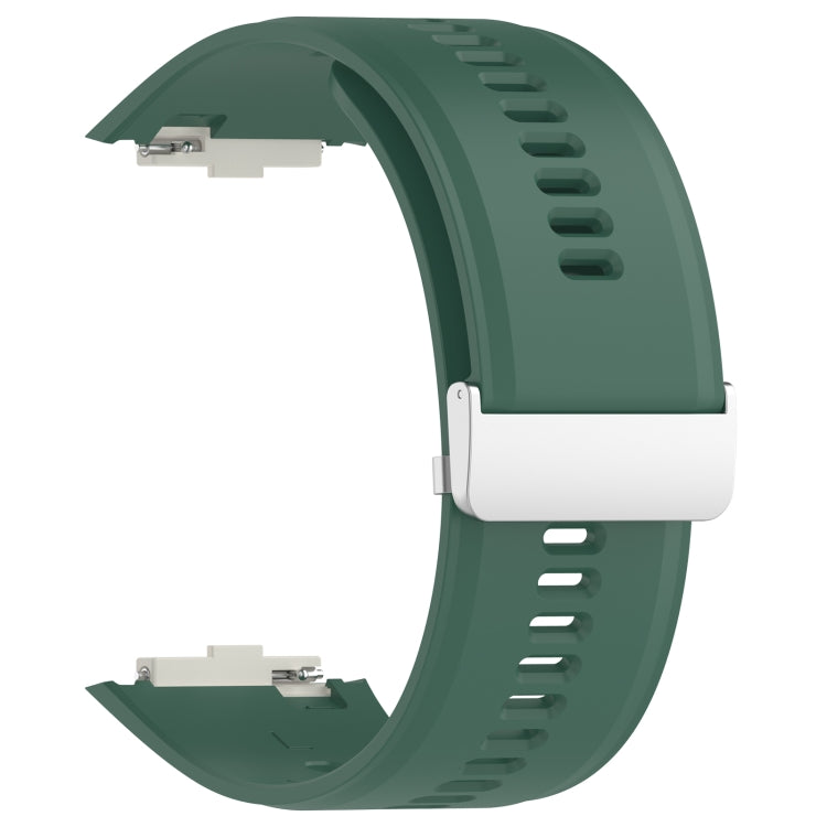 For Xiaomi Watch H1 Blood Pressure Watch Silicone Watch Band(Dark Green) - Watch Bands by PMC TechLife | Online Shopping South Africa | PMC TechLife