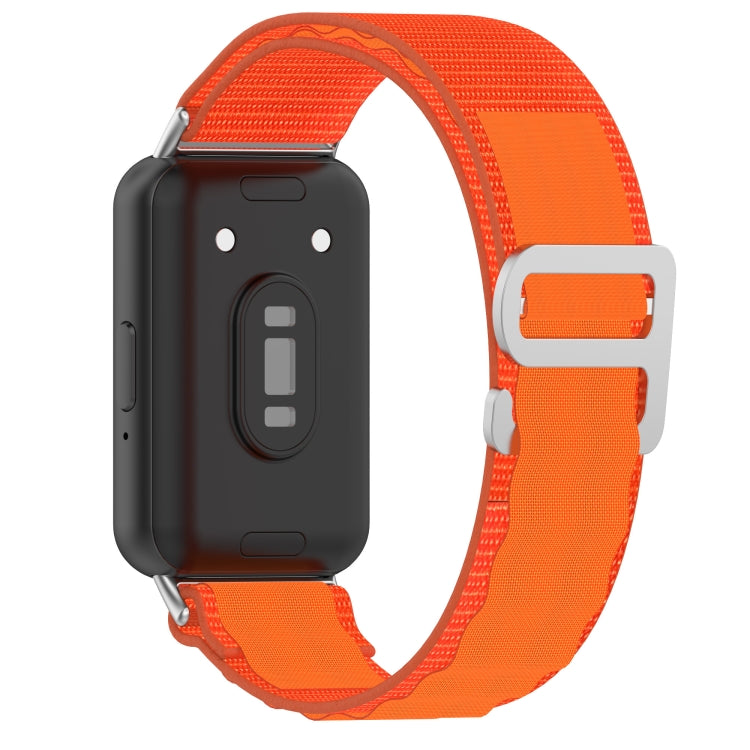For Samsung Galaxy Fit 3 Nylon Canvas Watch Band(Orange) - Watch Bands by PMC TechLife | Online Shopping South Africa | PMC TechLife | Buy Now Pay Later Mobicred