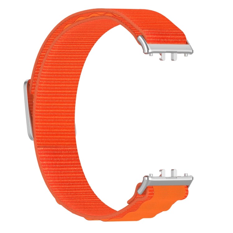 For Samsung Galaxy Fit 3 Nylon Canvas Watch Band(Orange) - Watch Bands by PMC TechLife | Online Shopping South Africa | PMC TechLife | Buy Now Pay Later Mobicred