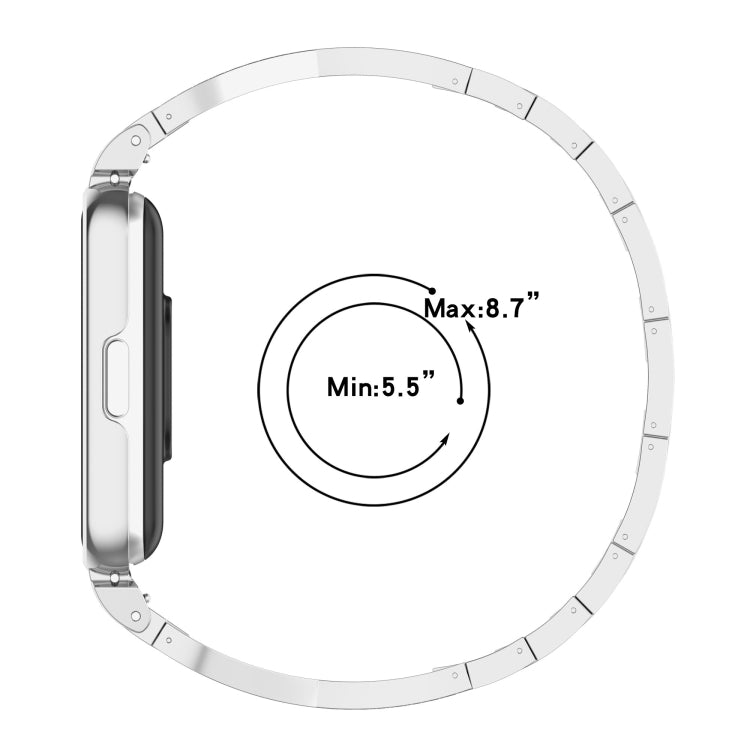 For Samsung Galaxy Fit 3 X Shaped Dual Row Diamond Metal Frame Watch Band(Rose Gold) - Watch Bands by PMC TechLife | Online Shopping South Africa | PMC TechLife | Buy Now Pay Later Mobicred