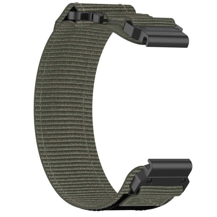 For Garmin Fenix 6S 20mm Nylon Hook And Loop Fastener Watch Band(Grey) - Watch Bands by PMC TechLife | Online Shopping South Africa | PMC TechLife