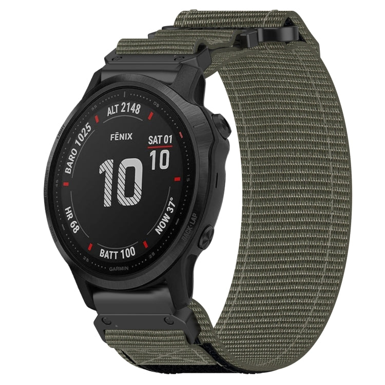 For Garmin Fenix 6S Pro 20mm Nylon Hook And Loop Fastener Watch Band(Grey) - free shipping - PMC TechLife - Order now!