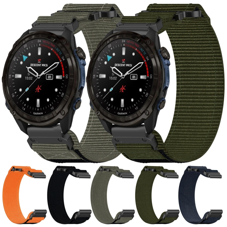 For Garmin Fenix 7S 20mm Nylon Hook And Loop Fastener Watch Band(Blue) - Watch Bands by PMC TechLife | Online Shopping South Africa | PMC TechLife