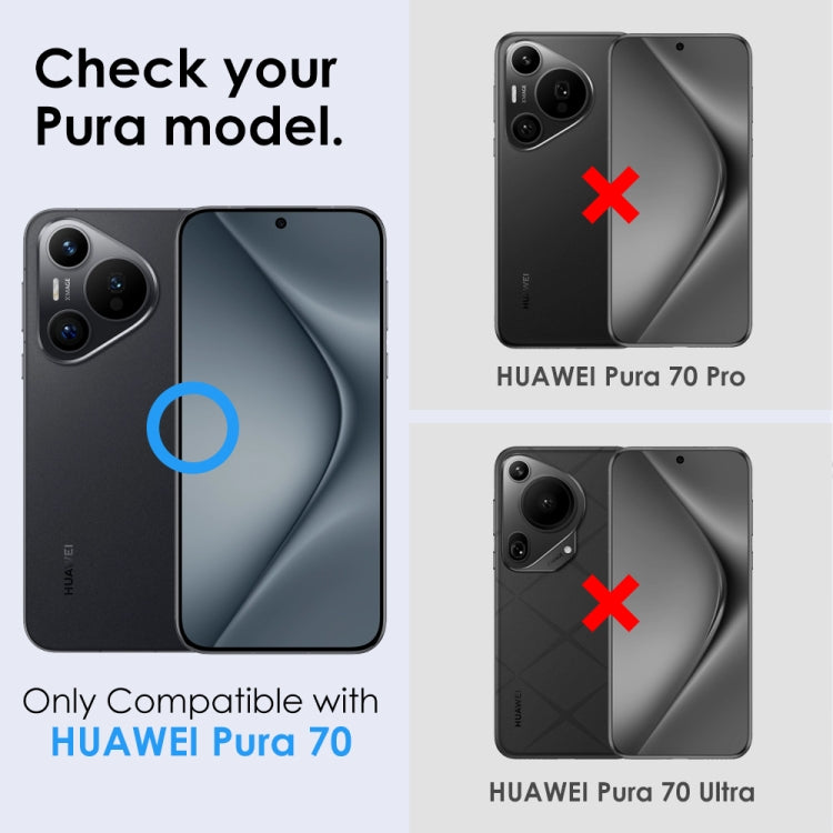 For Huawei Pura 70 NORTHJO Camera Lens CD Vein Metal Ring Tempered Glass Film(Black) - free shipping - PMC Jewellery - Order now!