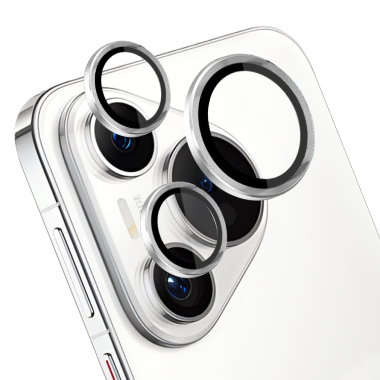 For Huawei Pura 70 NORTHJO Camera Lens CD Vein Metal Ring Tempered Glass Film(Silver) - free shipping - PMC Jewellery - Order now!