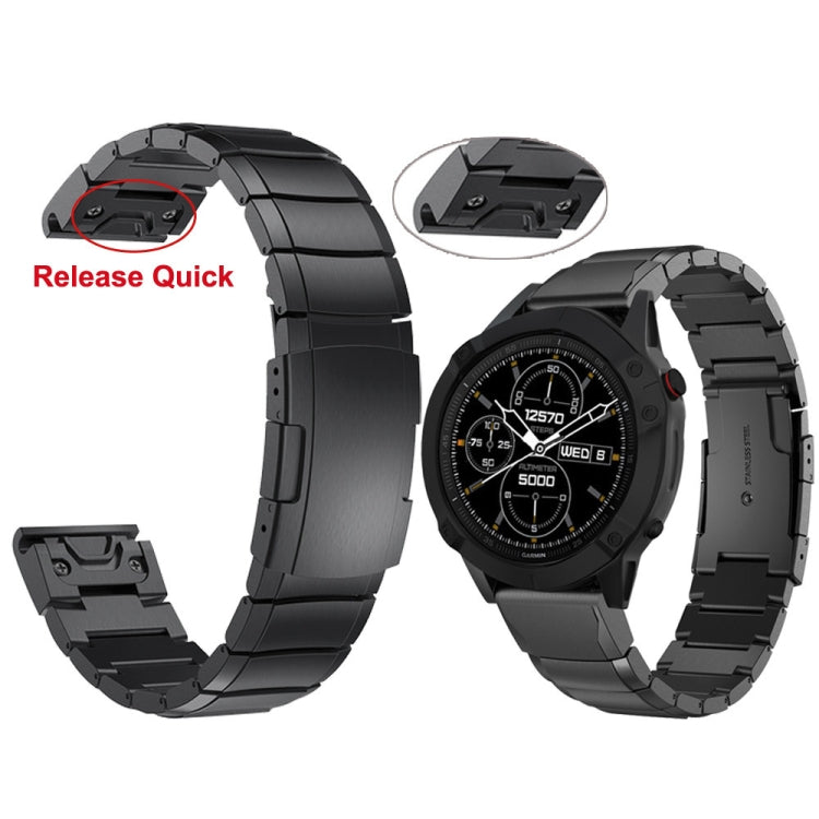 For Garmin Fenix 7S Pro 42mm Tortoise Shell 20mm Stainless Steel Watch Band(Gold) - free shipping - PMC TechLife - Order now!