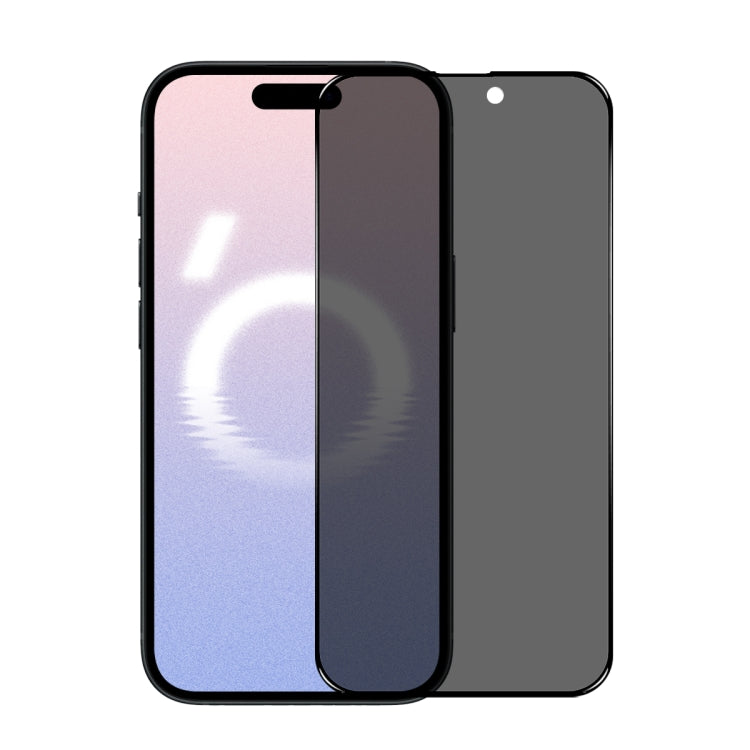 For iPhone 16 Plus NORTHJO A++ 28 Degree Privacy Full Glue Silk Printing Tempered Glass Film - iPhone 16 Plus Tempered Glass by NORTHJO | Online Shopping South Africa | PMC TechLife | Buy Now Pay Later Mobicred