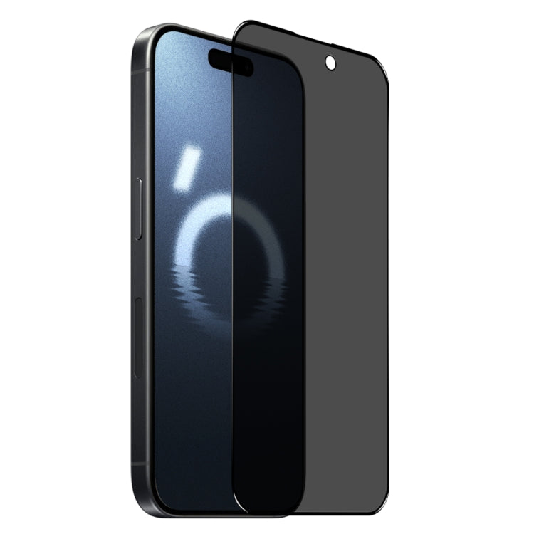 For iPhone 16 Pro Max NORTHJO A++ 28 Degree Privacy Full Glue Silk Printing Tempered Glass Film - iPhone 16 Pro Max Tempered Glass by NORTHJO | Online Shopping South Africa | PMC TechLife | Buy Now Pay Later Mobicred