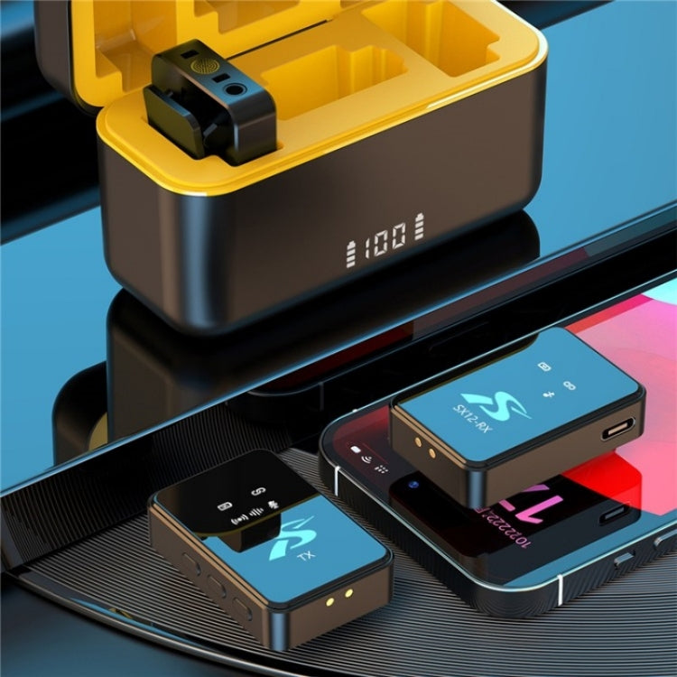 SX12 Lavalier Clip-On Wireless Microphone with Dual Microphones + Receiver - Microphone by PMC TechLife | Online Shopping South Africa | PMC TechLife | Buy Now Pay Later Mobicred