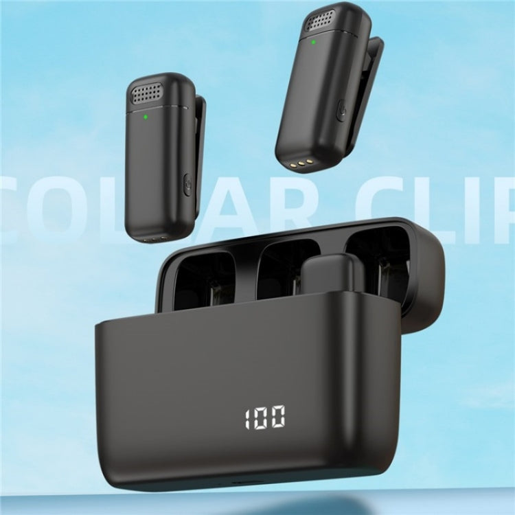 K13 2 in 1 Lavalier Wireless Microphone with USB-C / Type-C Receiver & Charging Station - Microphone by PMC TechLife | Online Shopping South Africa | PMC TechLife | Buy Now Pay Later Mobicred