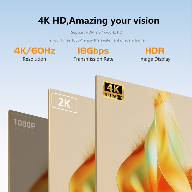 Type-C Female to HDMI 2.0 Male Converter Adapter 4K 60Hz HD Magnetic Plug(Silver) - free shipping - PMC Jewellery - Order now!