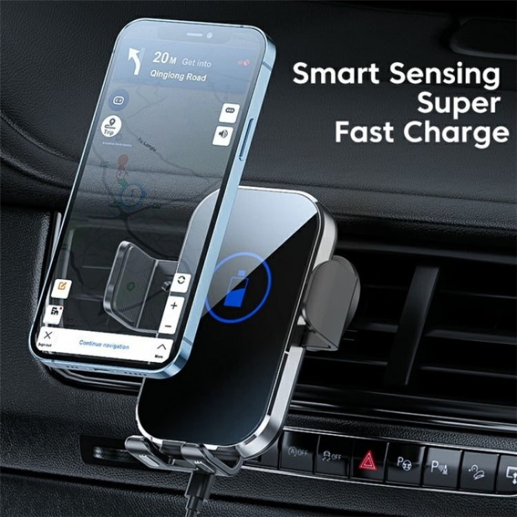 X10 15W Wireless Fast Charging Car Phone Navigation Holder(������) - Wireless Charger Holders by PMC TechLife | Online Shopping South Africa | PMC TechLife | Buy Now Pay Later Mobicred