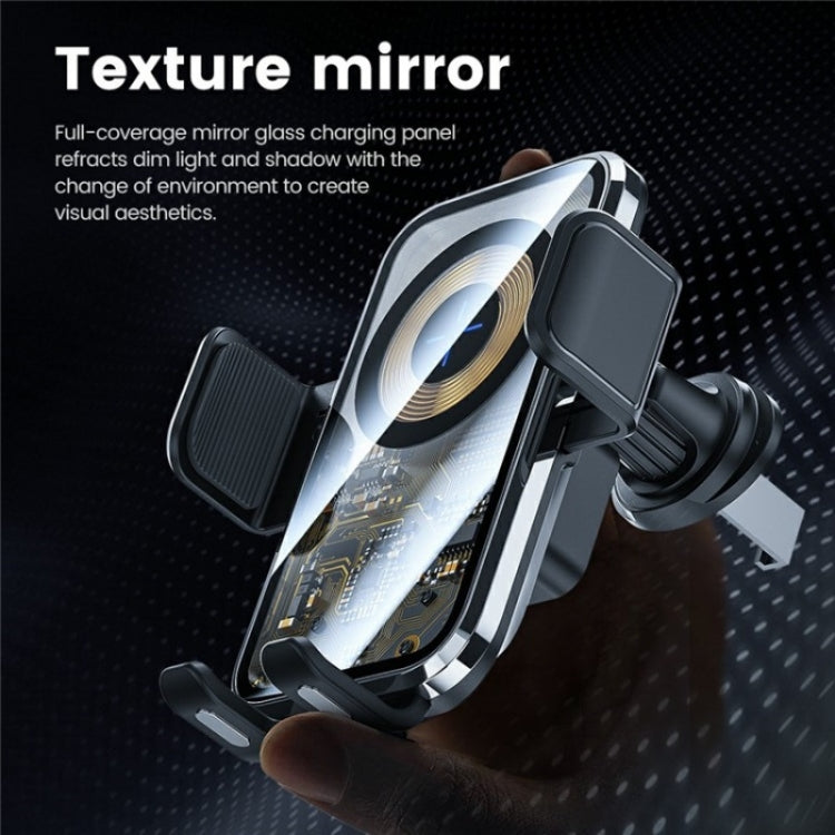 X11 15W Fast Charger Car Air Vent Hook Wireless Charger Intelligent Induction(Silver) - Wireless Charging Pads by PMC TechLife | Online Shopping South Africa | PMC TechLife | Buy Now Pay Later Mobicred