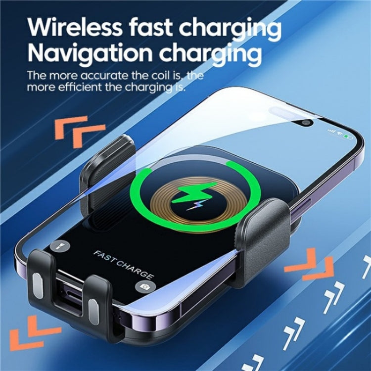 X12 Car Air Vent Touch Sensing Wireless Phone Charger Holder(Black) - Wireless Charger Holders by PMC TechLife | Online Shopping South Africa | PMC TechLife | Buy Now Pay Later Mobicred