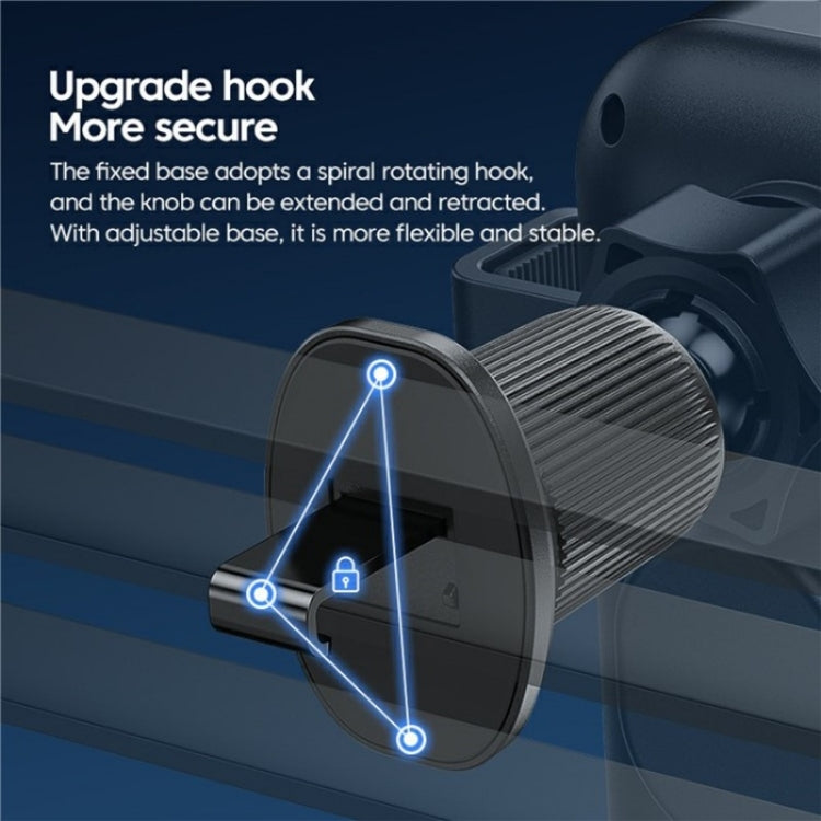 X10s Car Air Vent Hook 66W High Power Intelligent Induction Wireless Charger(Tarnish) - Wireless Charger Holders by PMC TechLife | Online Shopping South Africa | PMC TechLife | Buy Now Pay Later Mobicred