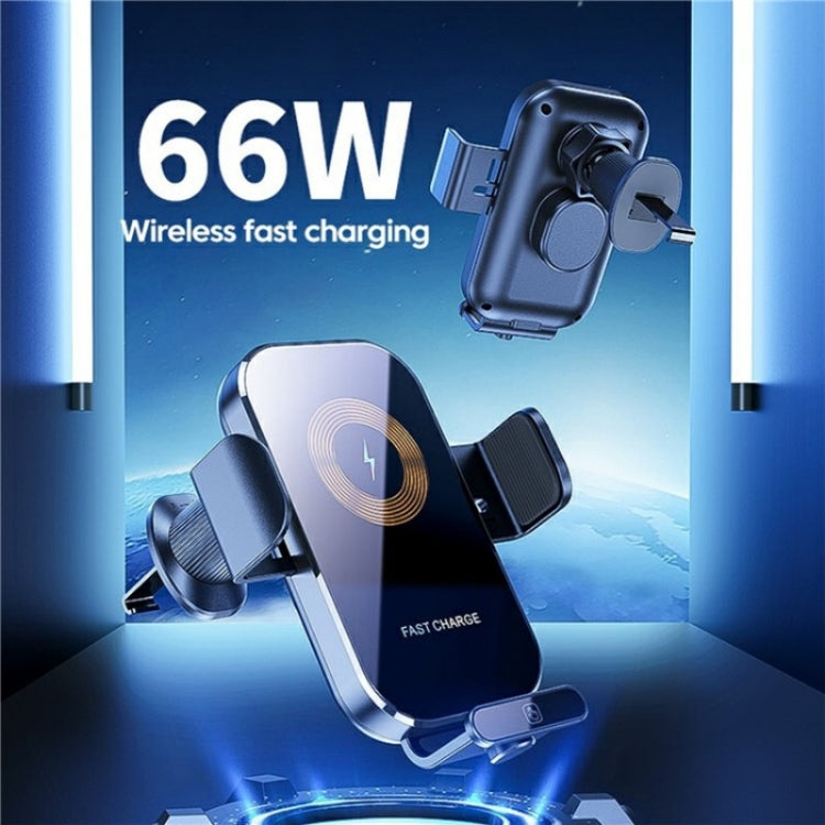 X12s Car Air Vent Wireless Charger 66W High Power Intelligent Induction Holder(Silver) - free shipping - PMC TechLife - Order now!