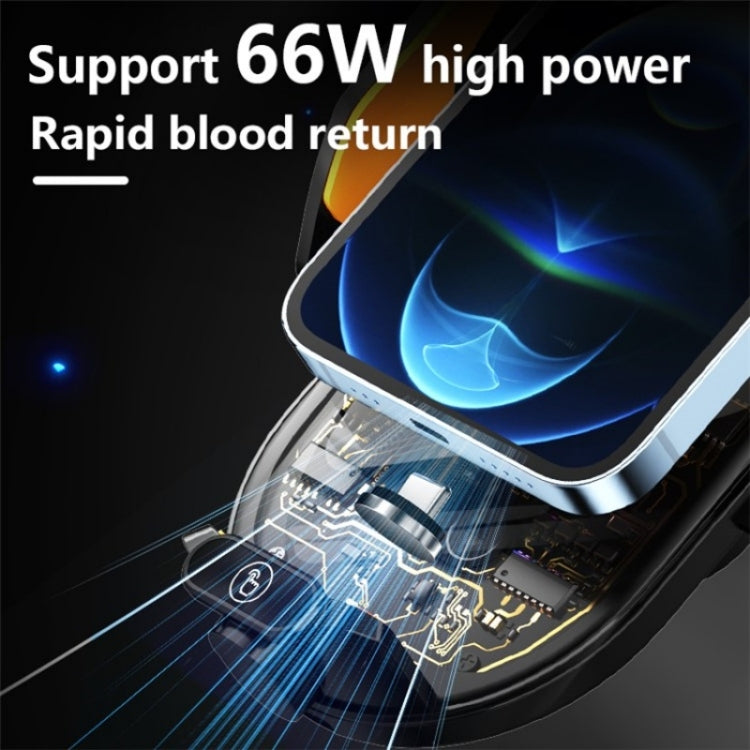 C23 66W Car Air Vent Phone Holder Wireless Charger(Black) - Wireless Charger Holders by PMC TechLife | Online Shopping South Africa | PMC TechLife | Buy Now Pay Later Mobicred