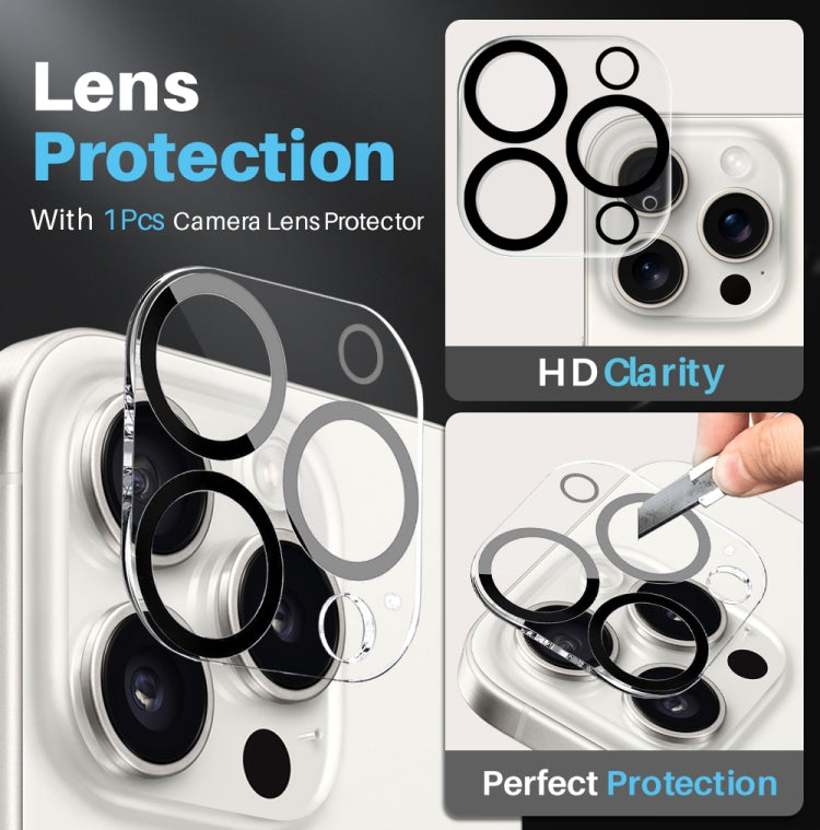 For iPhone 15 Pro Max NORTHJO 3 in 1 Magsafe Clear Phone Case with Screen Film + Rear Lens Film - free shipping - PMC Jewellery - Order now!