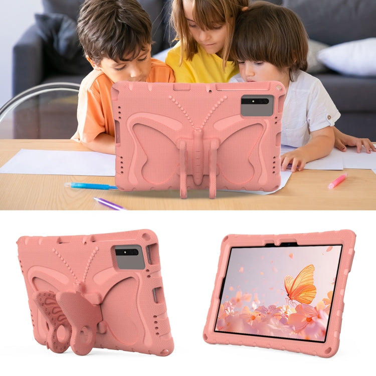 For Samsung Galaxy Tab S9 11 X710 Butterfly Bracket EVA Shockproof Tablet Case(Pink Orange) - free shipping - PMC Jewellery - Order now!