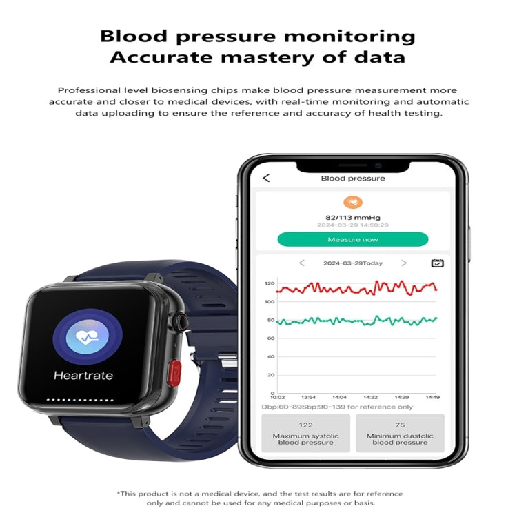 G18 1.83 inch Color Screen Smart Watch Silicone Strap, Support  Noninvasive Blood Sugar / Uric Acid(Black) - free shipping - PMC TechLife - Order now!