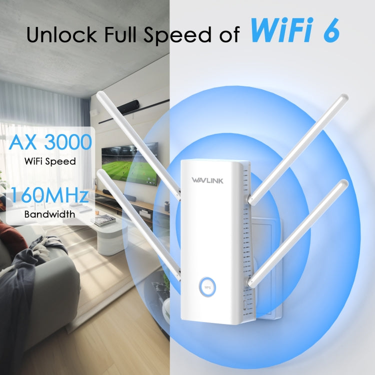 Wavlink WN583AX3 AX3000 Dual Band WiFi Repeater/AP/Router/Mesh Mode WiFi Extender, Plug:UK Plug - free shipping - PMC Jewellery - Order now!