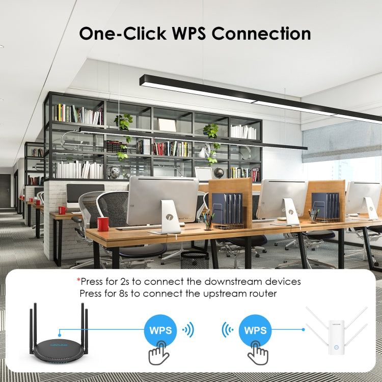 Wavlink WN583AX3 AX3000 Dual Band WiFi Repeater/AP/Router/Mesh Mode WiFi Extender, Plug:UK Plug - free shipping - PMC Jewellery - Order now!