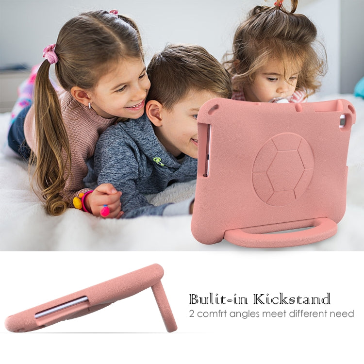 For Lenovo Tab M10 3rd Gen TB-328FU/XU  Handle Football Shaped EVA Shockproof Tablet Case(Light Pink) - Lenovo by PMC TechLife | Online Shopping South Africa | PMC TechLife | Buy Now Pay Later Mobicred