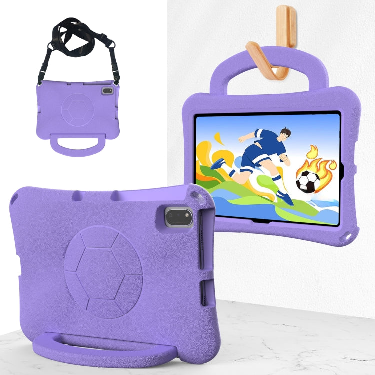 For Lenovo Tab M10 Plus TB-X606F 10.3 Handle Football Shaped EVA Shockproof Tablet Case(Light Purple) - Lenovo by PMC TechLife | Online Shopping South Africa | PMC TechLife | Buy Now Pay Later Mobicred
