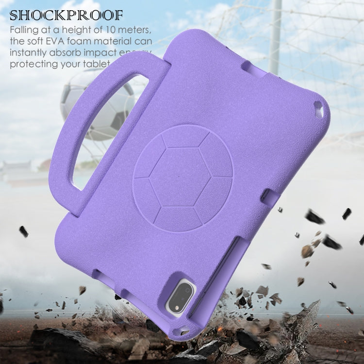 For Lenovo Tab M10 Plus TB-X606F 10.3 Handle Football Shaped EVA Shockproof Tablet Case(Light Purple) - Lenovo by PMC TechLife | Online Shopping South Africa | PMC TechLife | Buy Now Pay Later Mobicred