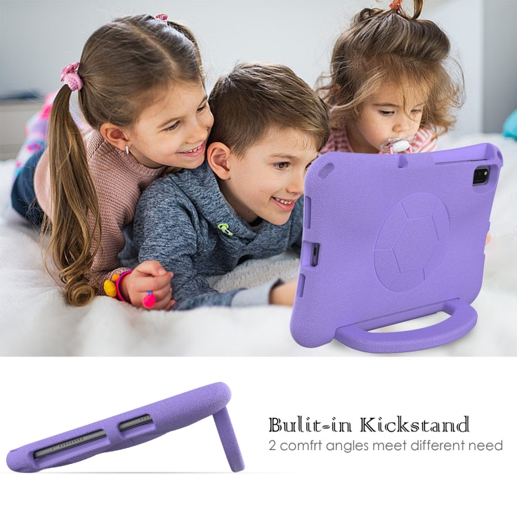 For Lenovo Tab M10 Plus TB-X606F 10.3 Handle Football Shaped EVA Shockproof Tablet Case(Light Purple) - Lenovo by PMC TechLife | Online Shopping South Africa | PMC TechLife | Buy Now Pay Later Mobicred