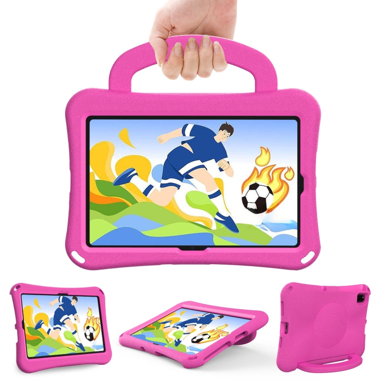 For Lenovo Tab M10 Plus TB-X606F 10.3 Handle Football Shaped EVA Shockproof Tablet Case(RoseRed) - Lenovo by PMC TechLife | Online Shopping South Africa | PMC TechLife | Buy Now Pay Later Mobicred
