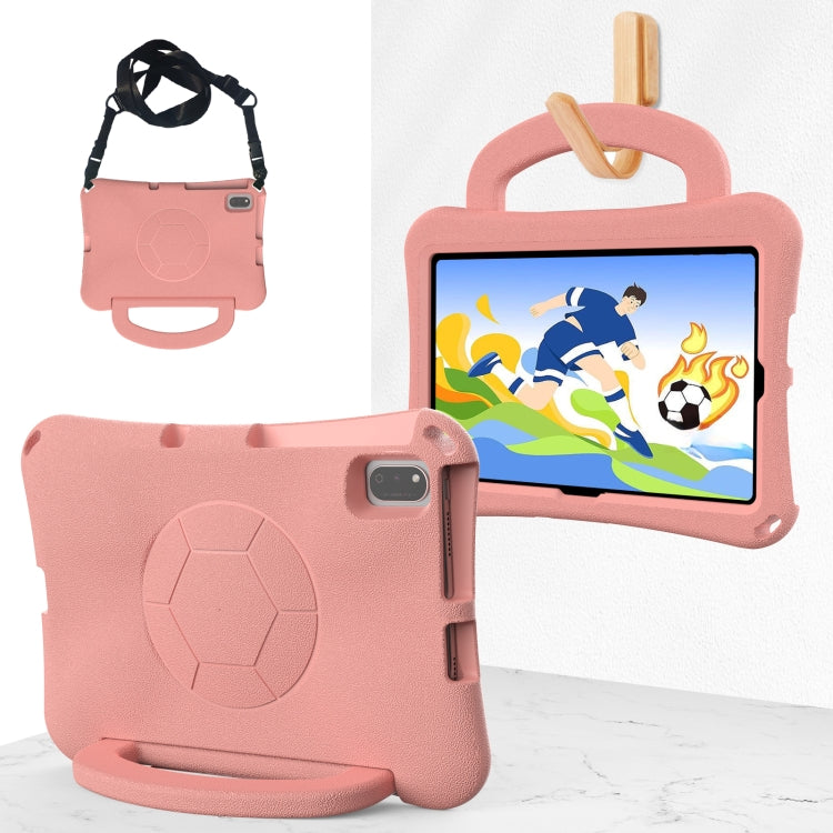For Lenovo Tab K10 TB-X6C6F 10.3 Handle Football Shaped EVA Shockproof Tablet Case(Light Pink) - Lenovo by PMC TechLife | Online Shopping South Africa | PMC TechLife | Buy Now Pay Later Mobicred