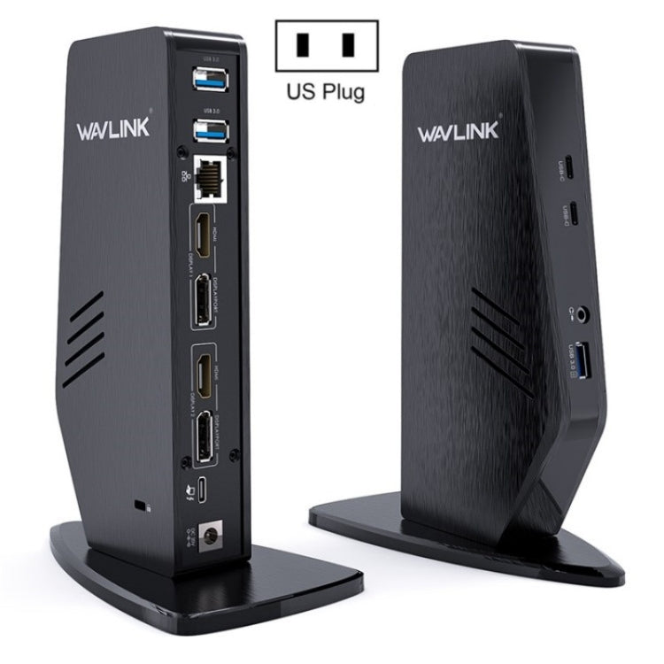 WAVLINK UG69PD5 USB-C HD 60Hz Monitor Adapter Dual 4K Display Docking Station, Plug:US Plug - free shipping - PMC TechLife - Order now!