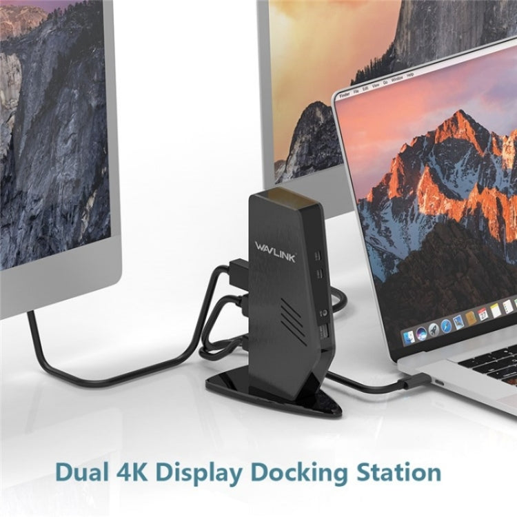 WAVLINK UG69PD5 USB-C HD 60Hz Monitor Adapter Dual 4K Display Docking Station, Plug:AU Plug - free shipping - PMC TechLife - Order now!
