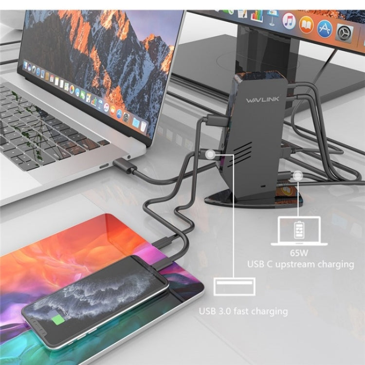 WAVLINK UG69PD5 USB-C HD 60Hz Monitor Adapter Dual 4K Display Docking Station, Plug:AU Plug - free shipping - PMC TechLife - Order now!