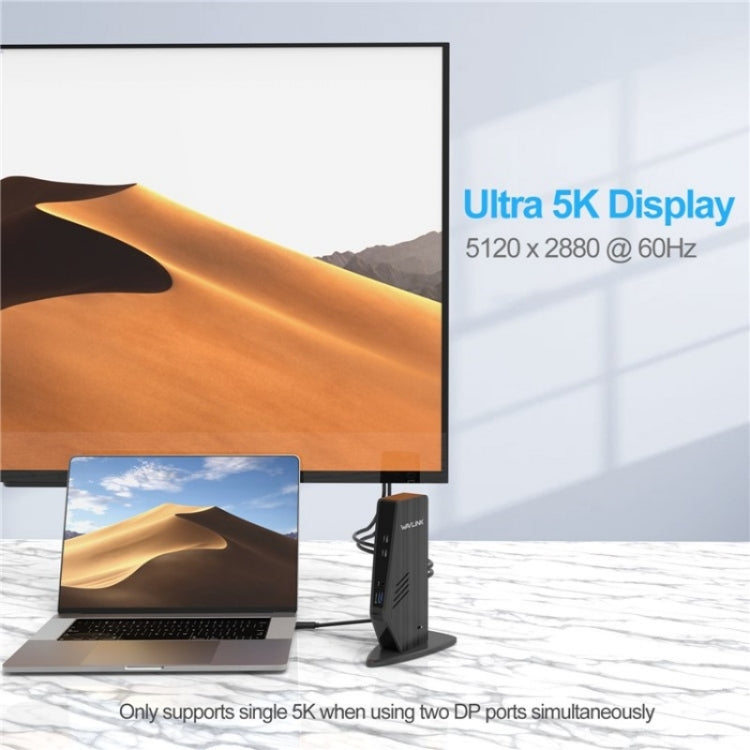 WAVLINK UG69PD5 USB-C HD 60Hz Monitor Adapter Dual 4K Display Docking Station, Plug:AU Plug - free shipping - PMC TechLife - Order now!