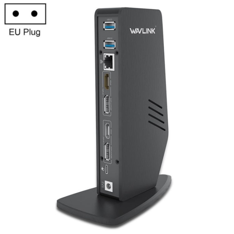 WAVLINK WL-UG69DK5 Laptop Dual 5K / 4K 60Hz Monitor Adapter USB 3.0 Docking Station, Plug:EU Plug - Cable & Adapters by WAVLINK | Online Shopping South Africa | PMC TechLife | Buy Now Pay Later Mobicred