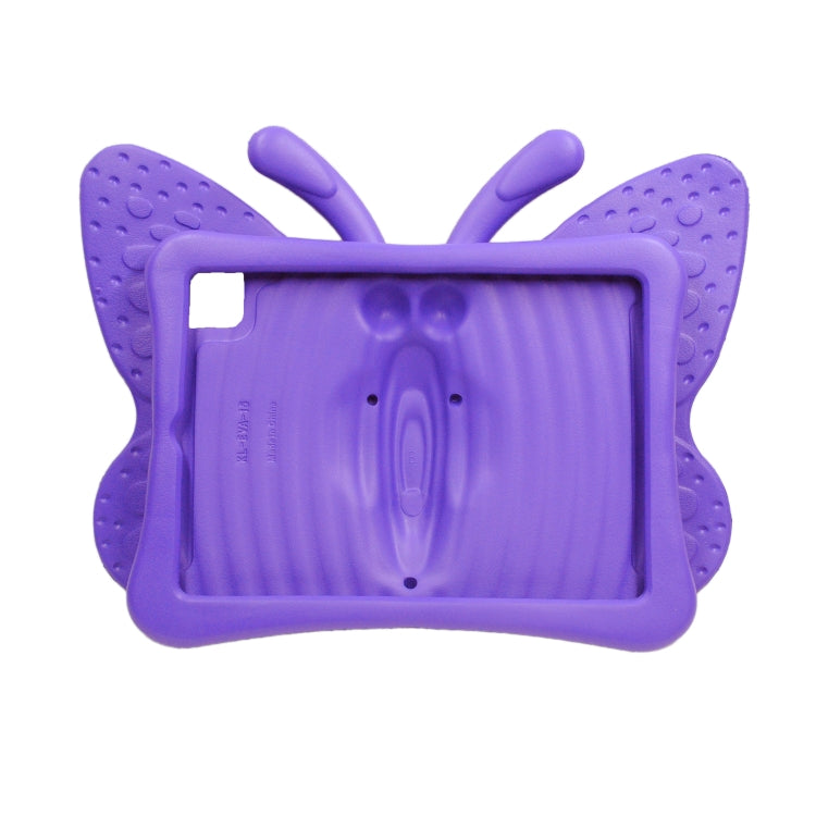 For iPad Pro 11 2024 Butterfly Bracket Kids EVA Shockproof Tablet Case(Purple) - iPad Pro 11 2024 Cases by PMC TechLife | Online Shopping South Africa | PMC TechLife | Buy Now Pay Later Mobicred