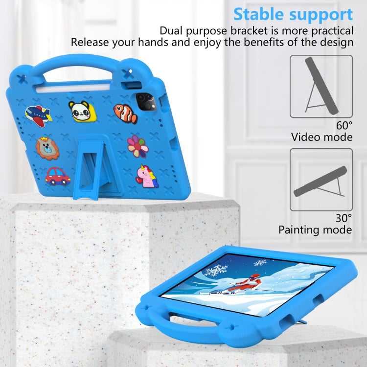 For iPad Air 11 2024 Handle Kickstand Children EVA Shockproof Tablet Case(Sky Blue) - iPad Air 11 2024 Cases by PMC TechLife | Online Shopping South Africa | PMC TechLife | Buy Now Pay Later Mobicred