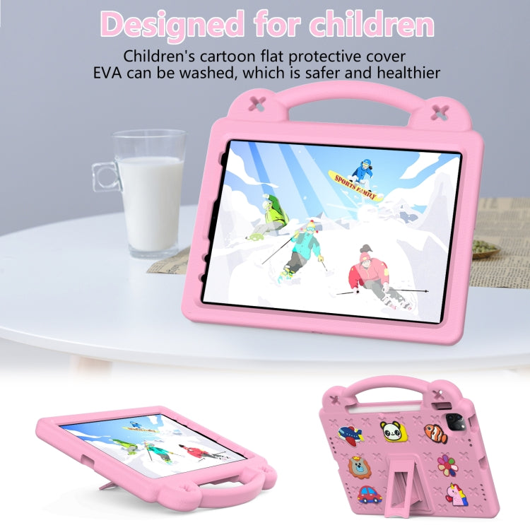 For  iPad Pro 11 2024 Handle Kickstand Children EVA Shockproof Tablet Case(Pink) - iPad Pro 11 2024 Cases by PMC TechLife | Online Shopping South Africa | PMC TechLife | Buy Now Pay Later Mobicred