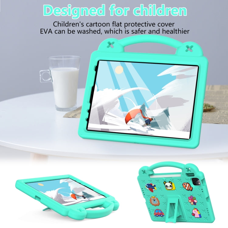 For  iPad Pro 11 2024 Handle Kickstand Children EVA Shockproof Tablet Case(Mint Green) - iPad Pro 11 2024 Cases by PMC TechLife | Online Shopping South Africa | PMC TechLife | Buy Now Pay Later Mobicred