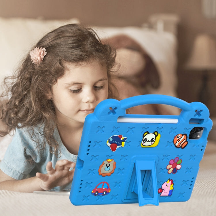For  iPad Pro 11 2024 Handle Kickstand Children EVA Shockproof Tablet Case(Sky Blue) - iPad Pro 11 2024 Cases by PMC TechLife | Online Shopping South Africa | PMC TechLife | Buy Now Pay Later Mobicred