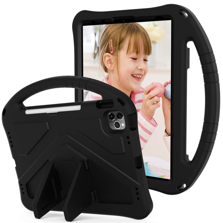 For iPad Air 11 2024 EVA Shockproof Tablet Case with Holder(Black) - iPad Air 11 2024 Cases by PMC TechLife | Online Shopping South Africa | PMC TechLife | Buy Now Pay Later Mobicred
