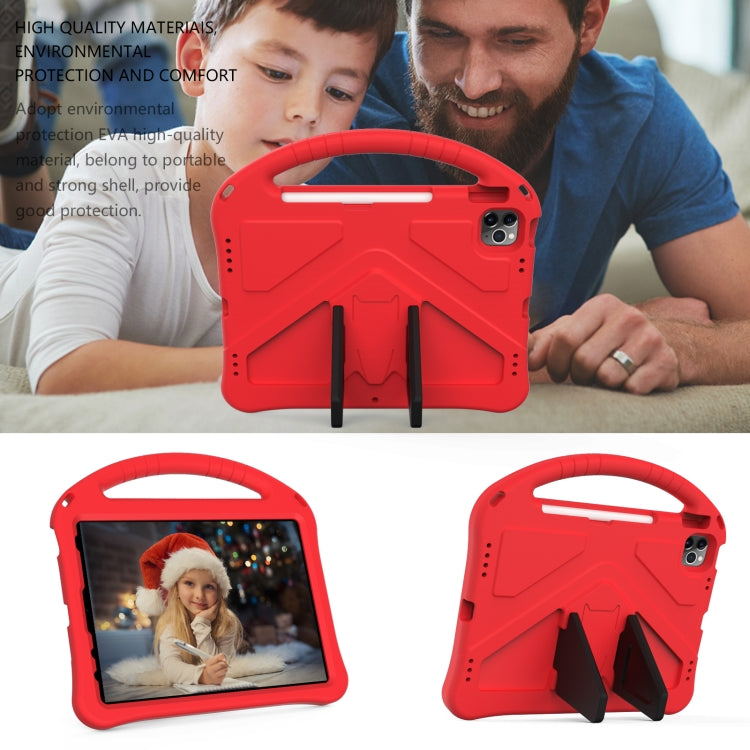 For iPad Pro 11 2024 EVA Shockproof Tablet Case with Holder(Red) - iPad Pro 11 2024 Cases by PMC TechLife | Online Shopping South Africa | PMC TechLife | Buy Now Pay Later Mobicred